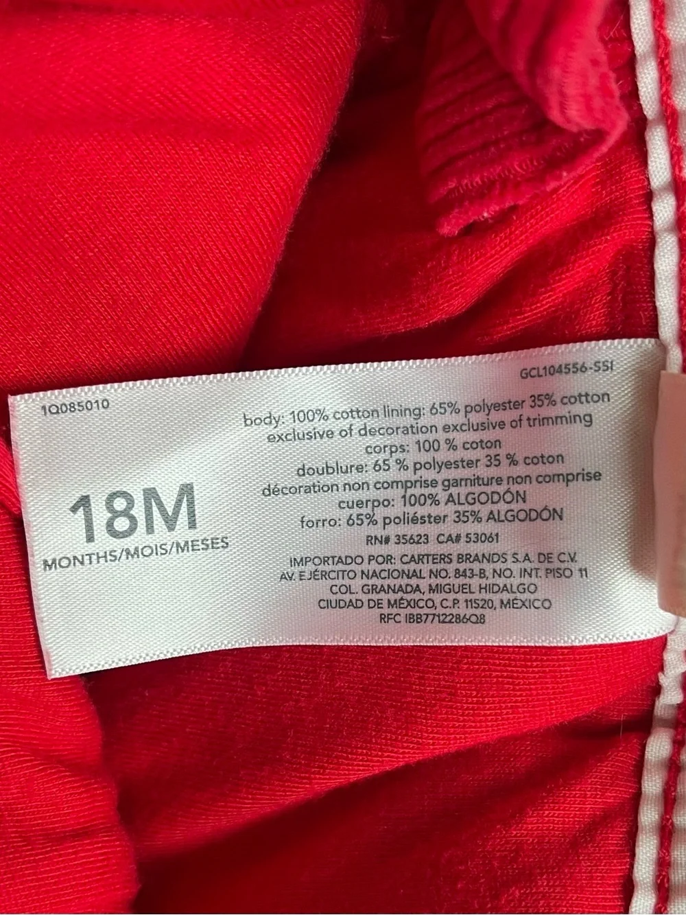 OshKosh B'gosh Toddler 18M Vibrant Red Corduroy Overalls Unisex Lined Dungarees